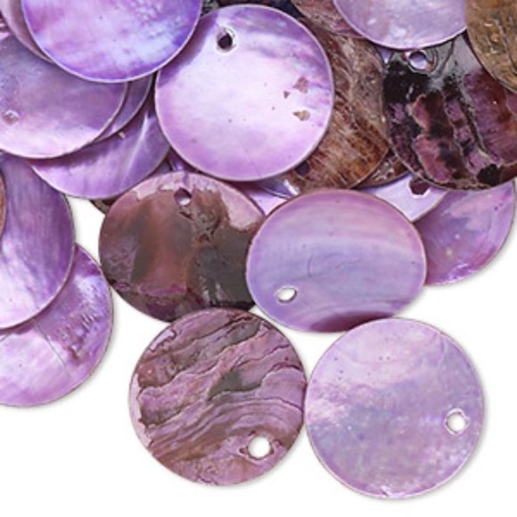 Flat Drop Shell Beads 10mm &15mm Crafting / Sewing - Picture 4 of 12